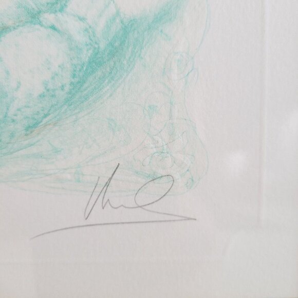 Art By Mary Vickers "New Friends" Lithograph Pencil Signed Glass Framed 182/500 - Picture 7 of 10